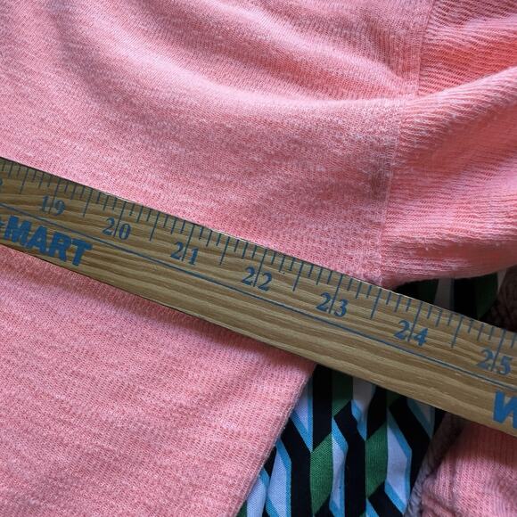 Aerie Sweatshirt Oversized Pullover Coral Size Medium Large Soft Stretchy V Neck - Picture 6 of 6